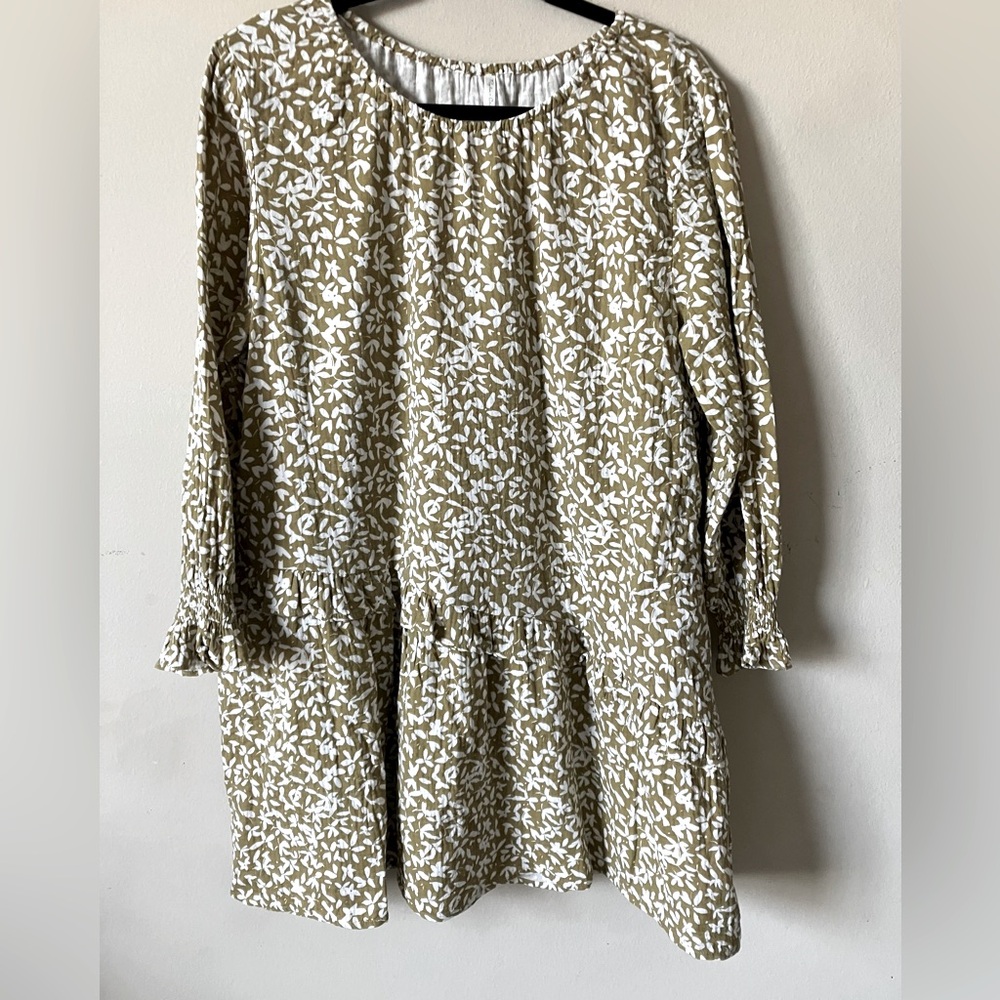 RYLEE + CRU Boho Ditzy Floral Hazel Long Sleeve Dress NWOT